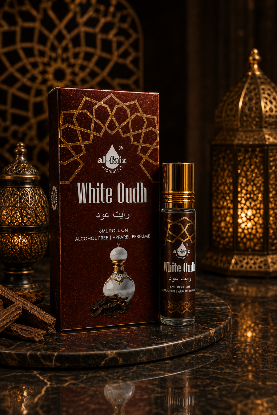 White Oudh Roll-On Attar 6ML