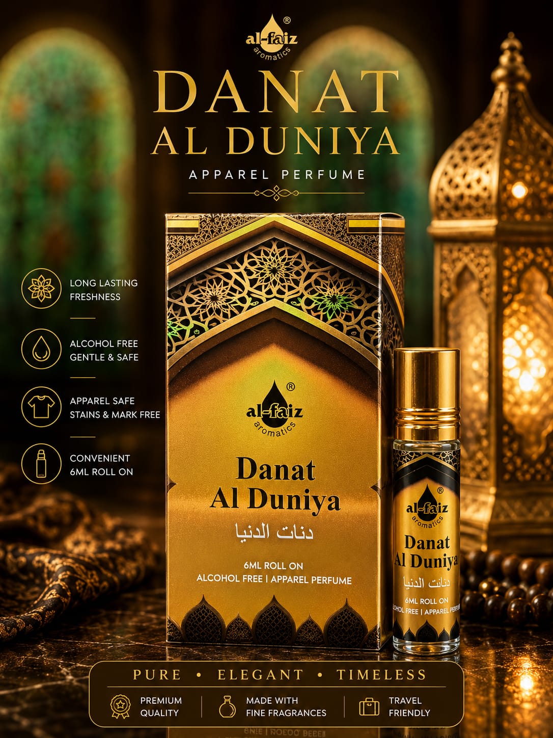Danat Al Duniya Attar Roll-On Perfume 6ML