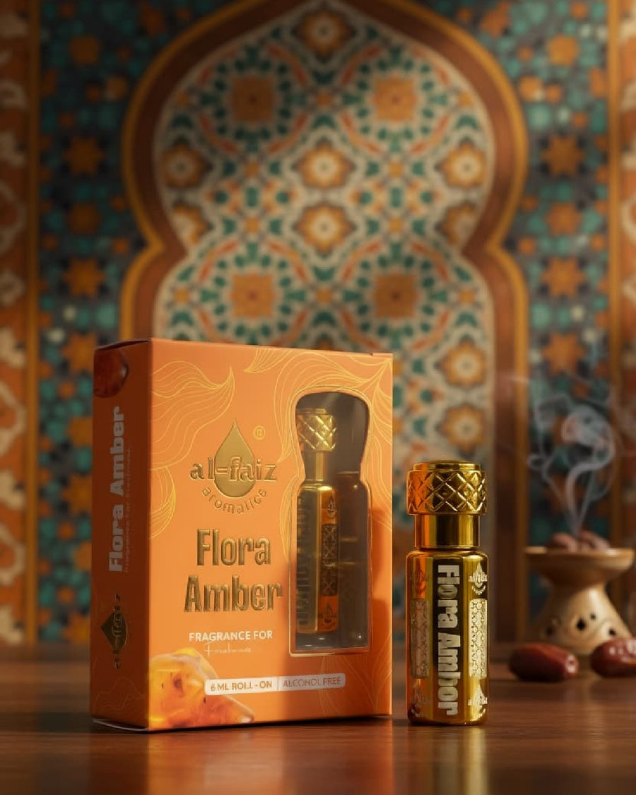 Flora Amber Attar Roll-On Perfume 6ML